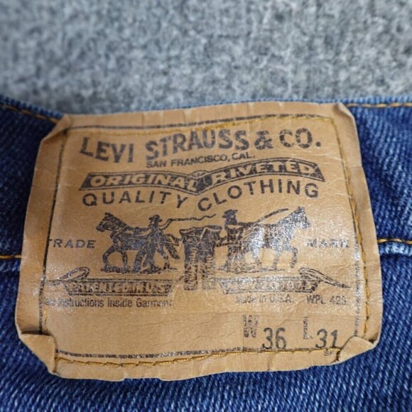 Vintage Levi's 515 Jeans 33 x 27 Blue Vintage USA Made - Picture 14 of 15